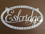 24 in Personalized metal sign with your name