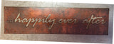 Cute Metal HAPPILY EVER AFTER  sign with couples names