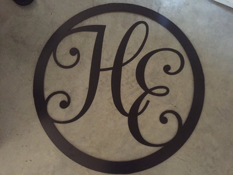 40" METAL MONOGRAM ,huge sign