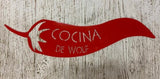 Chili PEPPER La COCINA metal sign