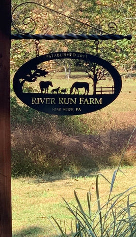 Farm Sign, Horse farm sign, laser cut custom sign