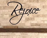 Rejoice , metal word in brushed metal
