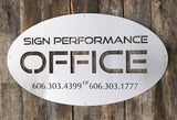 STAINLESS STEEL SIGNS, never rust metal sign